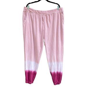 WILDFOX Pants Joggers Pink Tye Dye Sweatpants XXL NEW